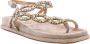 Alma en Pena Glinsterende platte damessandaal Beige Dames - Thumbnail 1
