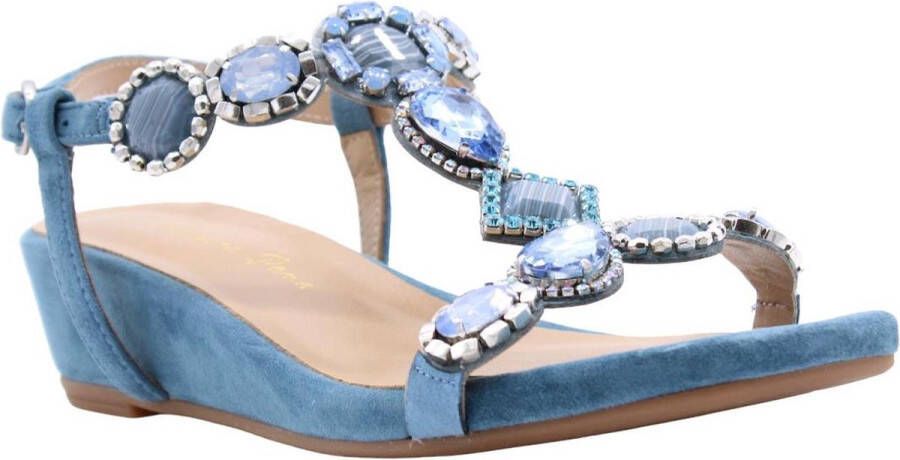 Alma en Pena Sandalen Blauw Dames