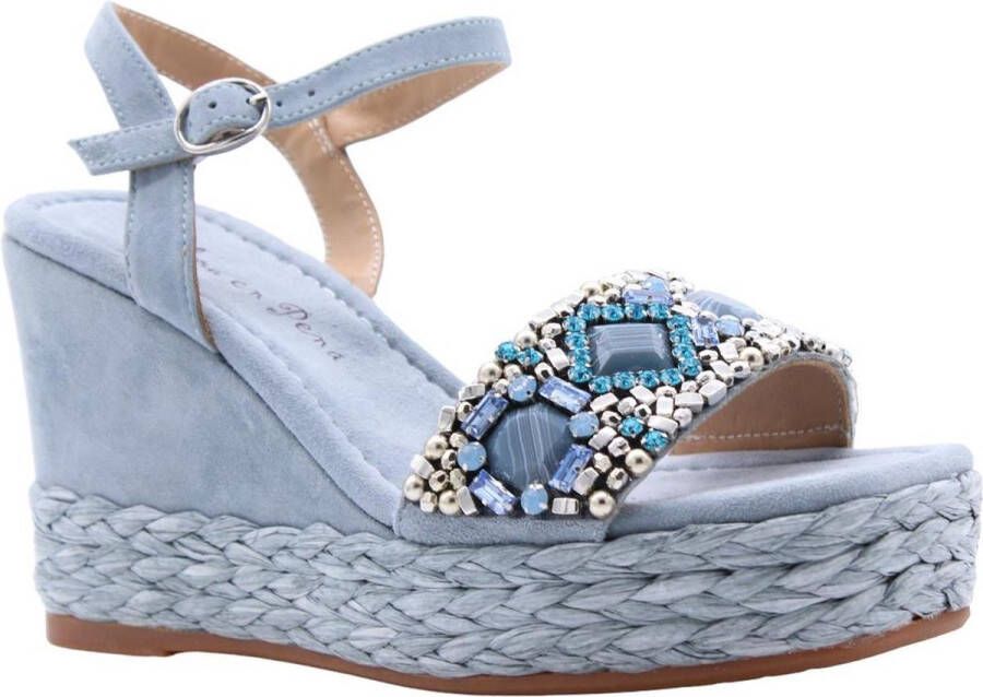 Alma en Pena Sandalen Blauw Dames