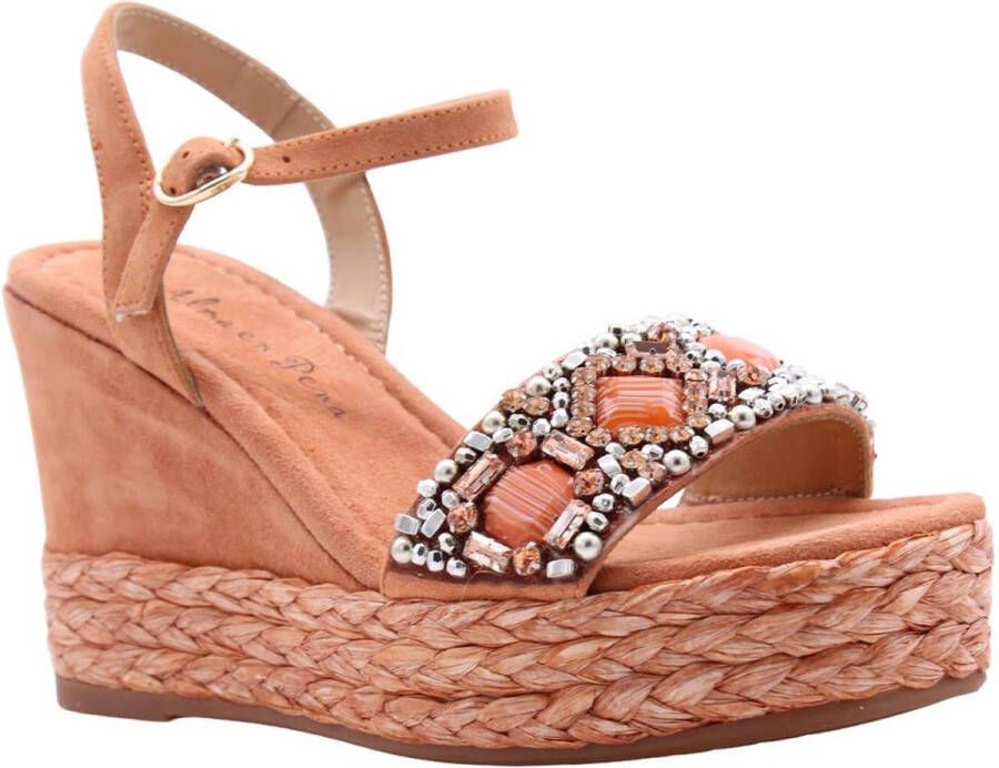 Alma en Pena Stijlvolle Wedges voor modebewuste vrouwen Orange Dames