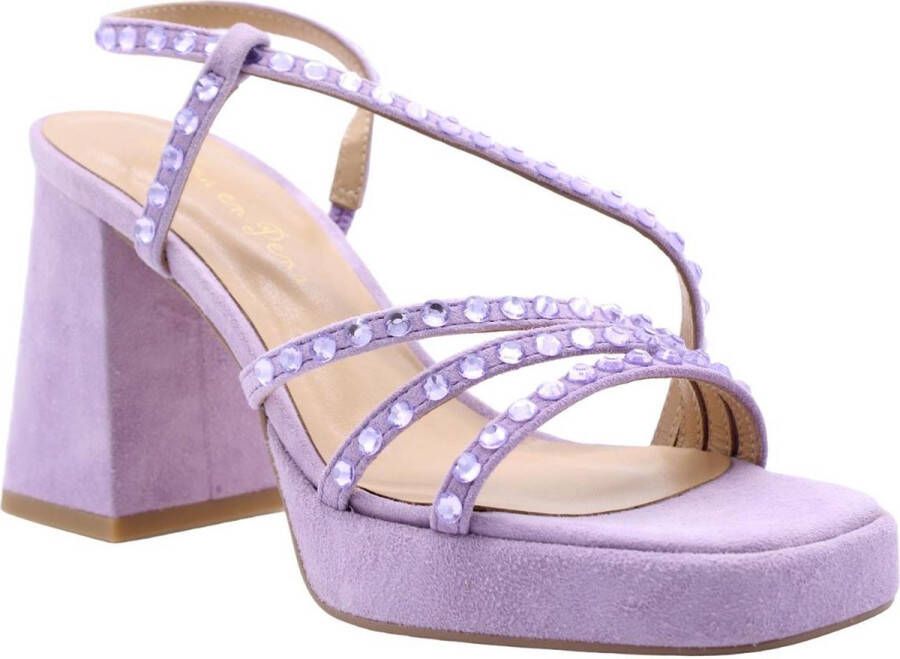 Alma en Pena Zomer Platte Sandalen Purple Dames