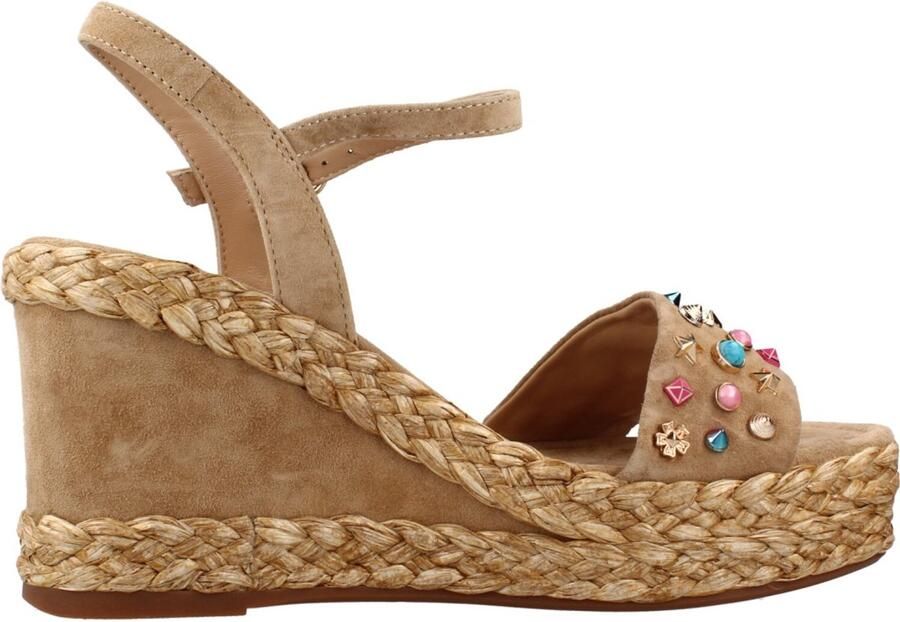 Alma en Pena SANDALIA PLATAFORMA SUEDE Lichtbruin