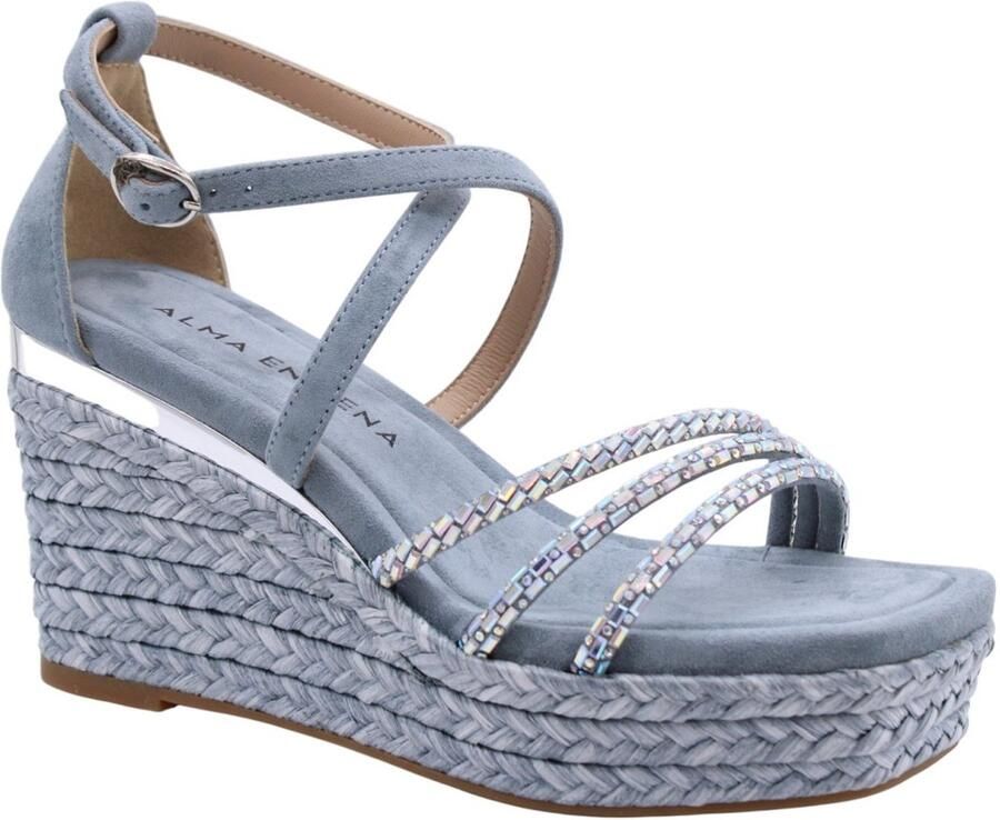 Alma EN Pena Esparto Wedge Sandal Multiposition Straps