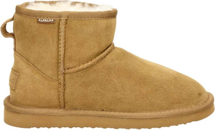 Alpacas dames enkelboot Cognac