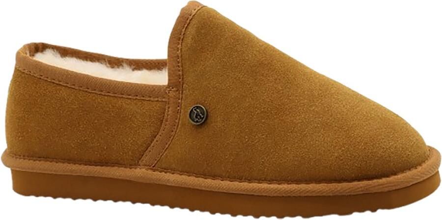 Alpacas Footwear Heren Echt suéde gesloten pantoffel Gevoerd met 100% zachte schapenwol Chestnut - Foto 2