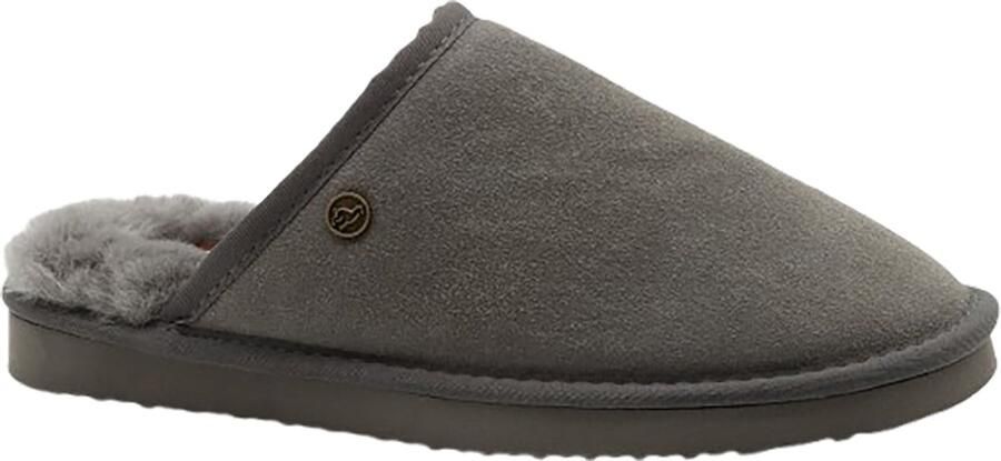 Alpacas Footwear Heren Echt suéde pantoffel Gevoerd met 100% lamswol Charcoal - Foto 1