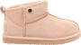 Alpacas Footwear Dames korte laarzen schapenwol voering Beige - Thumbnail 2