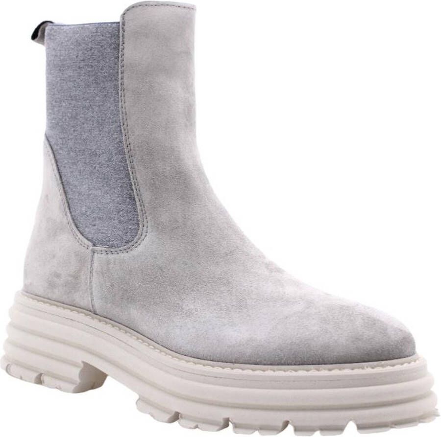 Alpe Grijze Suède Chelsea Boots voor Dames - Foto 8