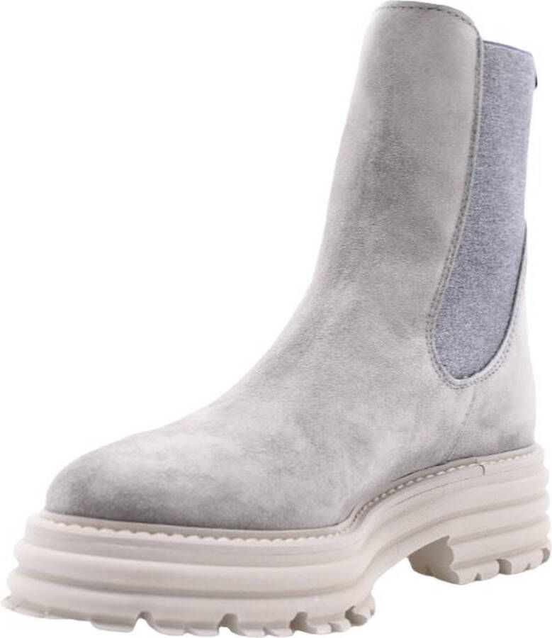 Alpe Grijze Suède Chelsea Boots voor Dames