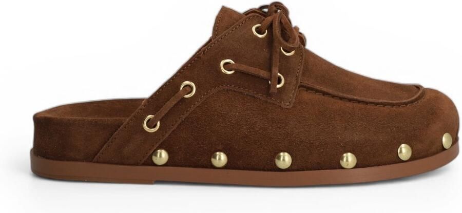 Alpe Bruin Levendig Leren Klompen