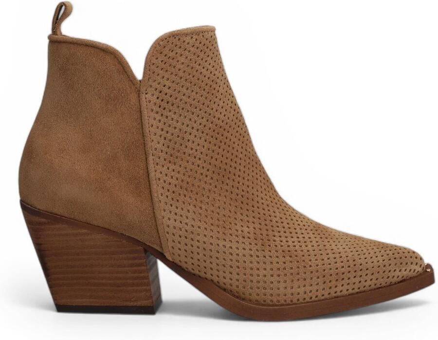 Alpe Bruine Dua Leren Enkellaarsjes