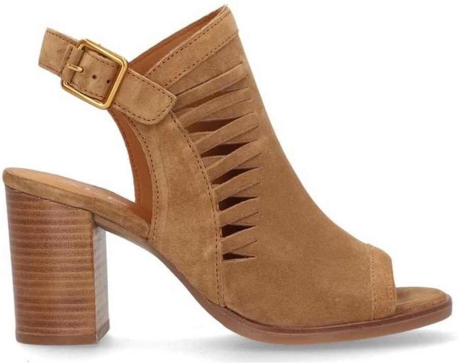 Alpe Bruine Liset leren enkellaarsjes