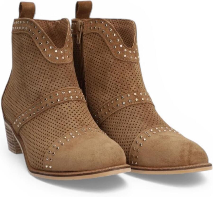 Alpe Bruine Nelly Leren Enkellaarsjes