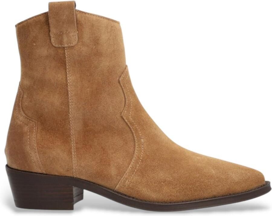 Alpe Bruine Nevada leren enkellaarsjes