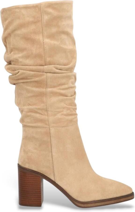 Alpe Leren Court Schoenen Masters Collectie Beige Dames