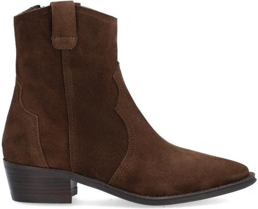 Alpe Cecile Baby Zijden enkellaarsjes Chocoladebruin