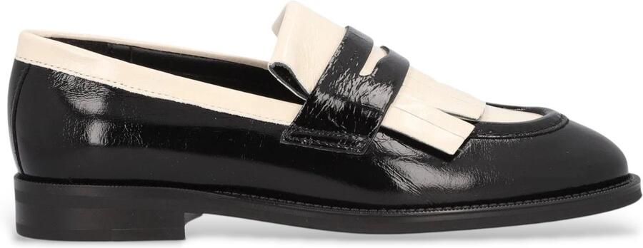 Alpe Leren mocassins New Mimi zwart