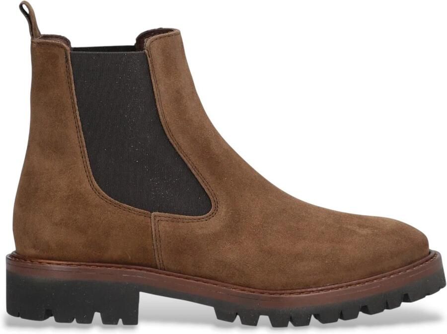 Alpe Militare bruin leren enkellaarsjes