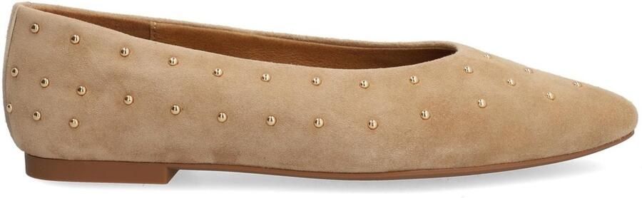 Alpe Paris beige suède ballerina's