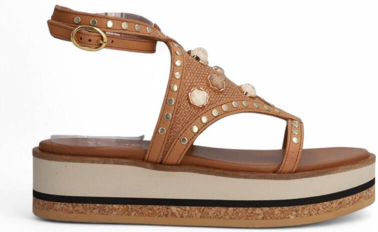 Alpe Bruine Kenia Leren Sandalen