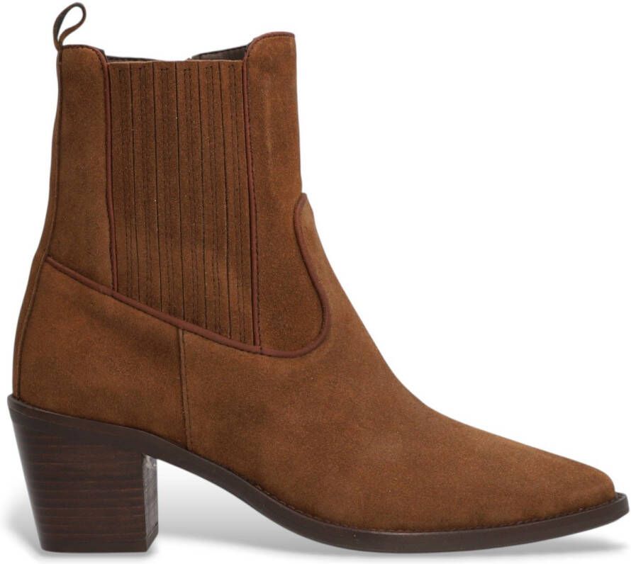 Alpe Bruine Nevada leren enkellaarsjes