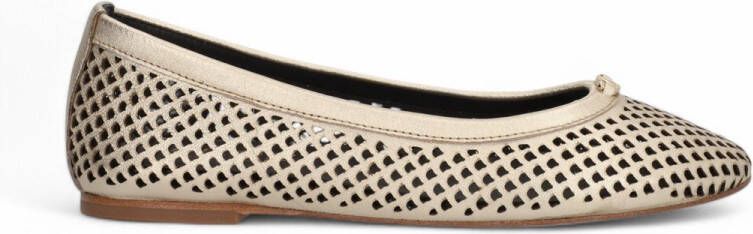 Alpe Gouden Liss Leren Ballerina's