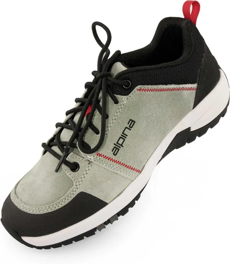 Alpina Unisex trekkingschoenen van leer opaalgroen - Foto 2