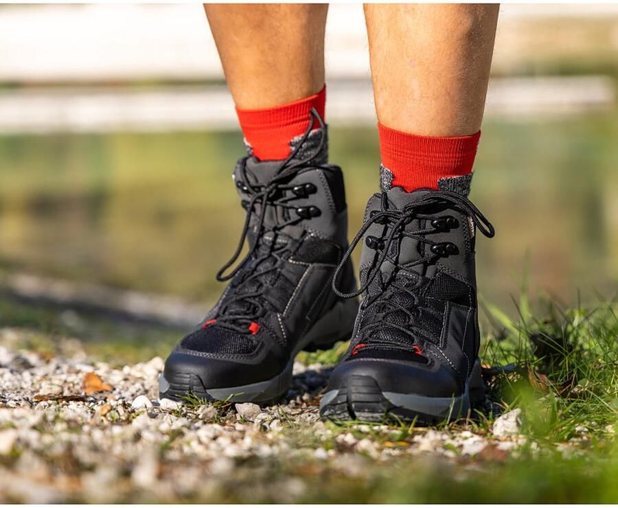 Alpina Sports Alpina wandelschoenen Hiking Tracker M 23 Mid Unisex Zwart- Grijs