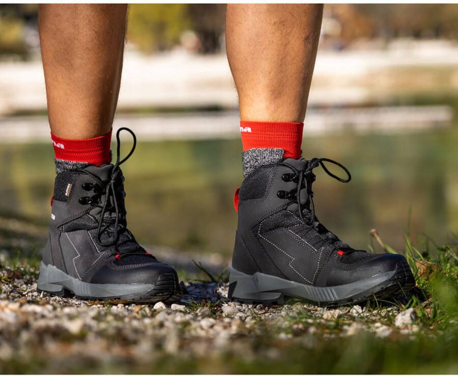 Alpina Sports Alpina wandelschoenen Hiking Tracker M 23 Mid Unisex Zwart- Grijs