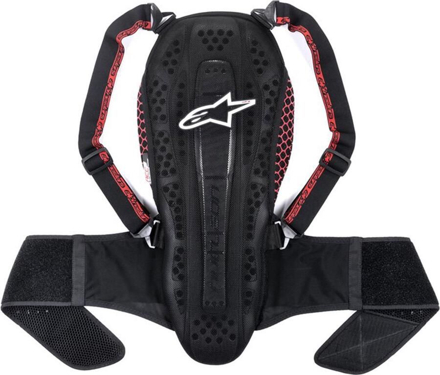Alpinestars Nucleon KR-2 Black Smoke Red Back Protector