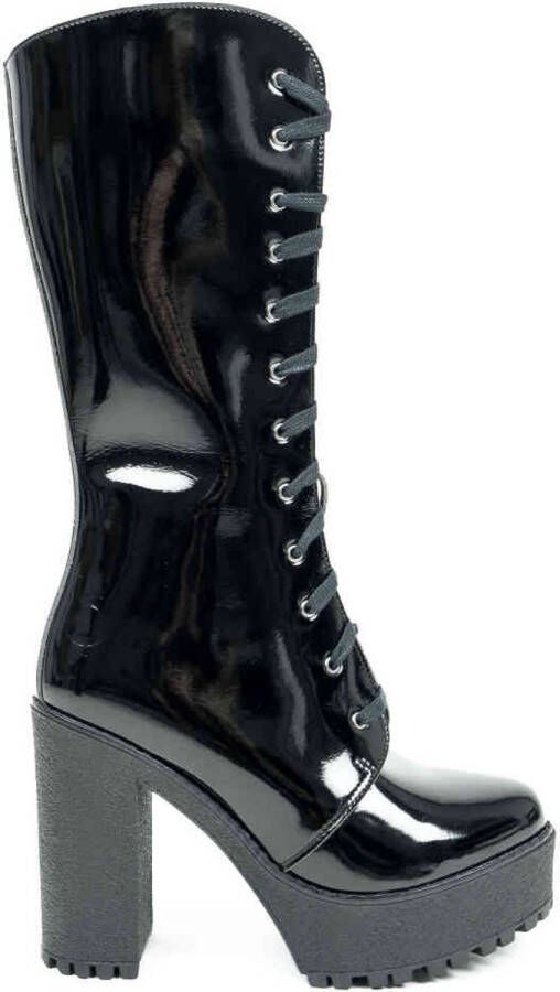 Altercore Alexa Vegan Patent Plateau Laarzen 36 Shoes Zwart