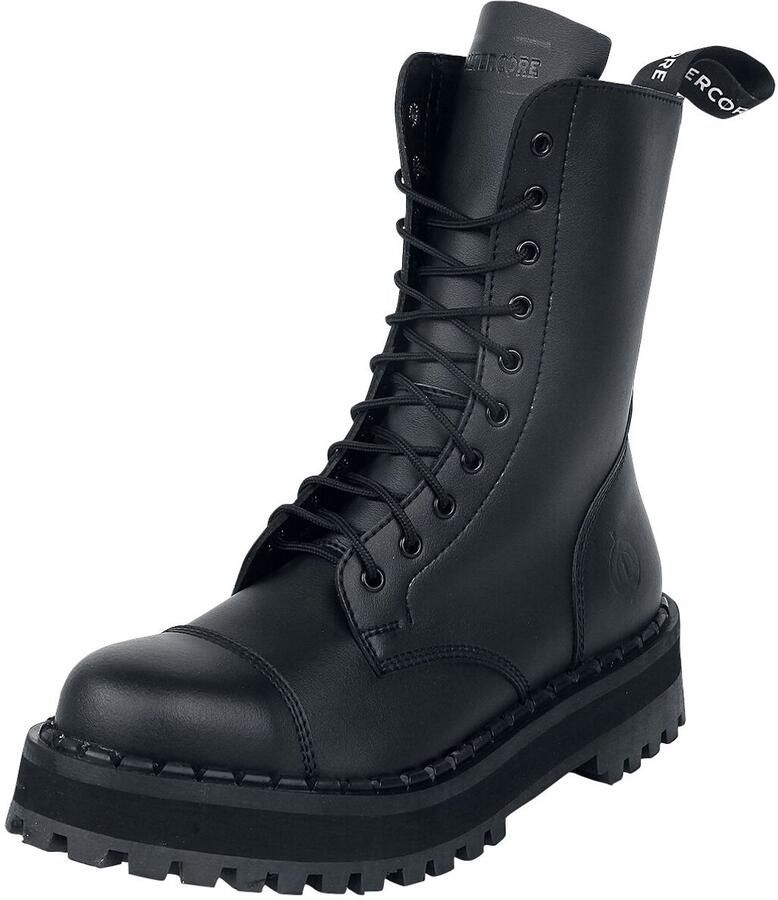 Altercore 353 Vegan Laarzen zwart Polyurethaan Unisex Basics Biker Rock wear Street wear