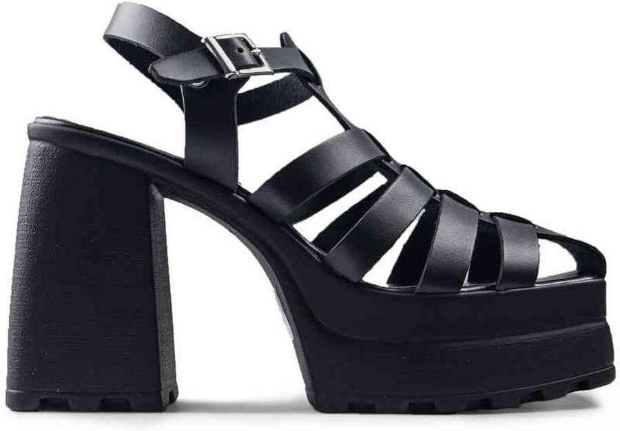 Altercore Amy Plateau Sandaal 39 Shoes Zwart