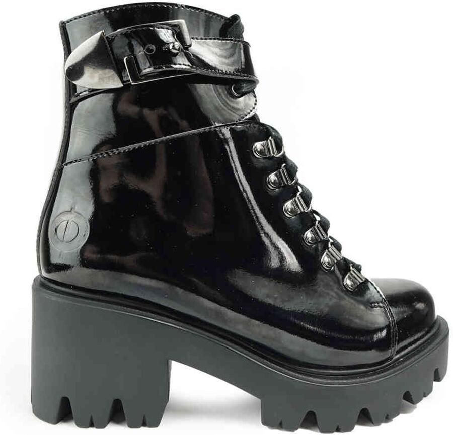 Altercore Enid Patent Vegan Plateau Laarzen 41 Shoes Zwart