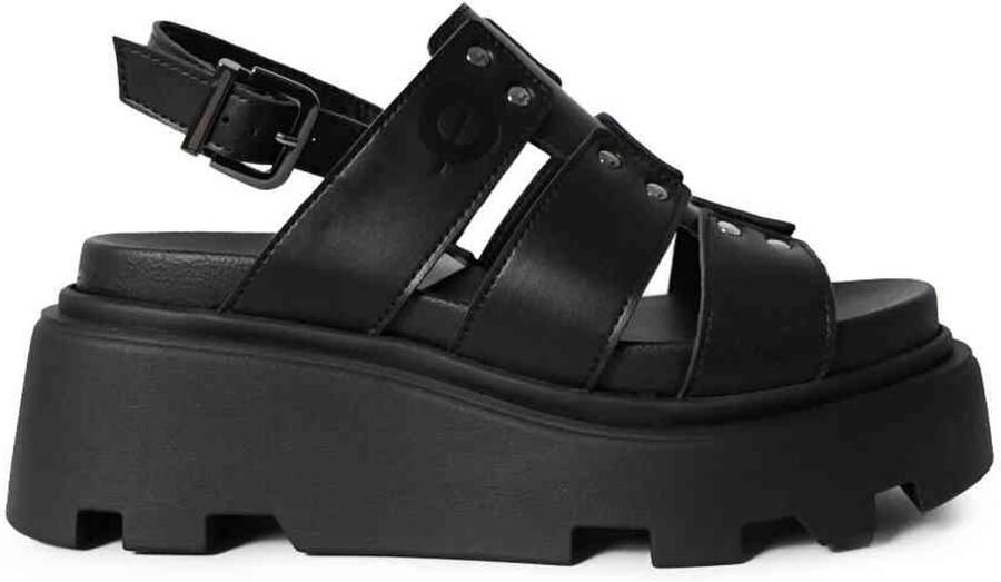 Altercore Maryam Vegan Plateau Sandaal 39 Shoes Zwart