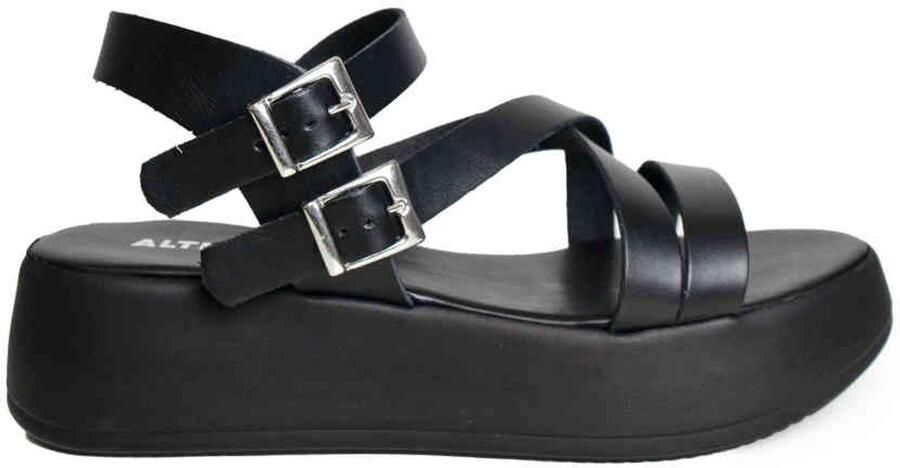 Altercore Serena Plateau Sandaal 38 Shoes Zwart