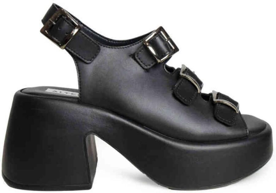 Altercore Siena Vegan Plateau Sandaal 41 Shoes Zwart