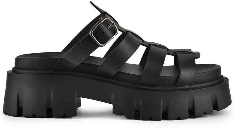 Altercore Skelta Vegan Plateau Sandaal 39 Shoes Zwart