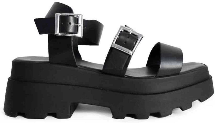 Altercore Tove Plateau Sandaal 38 Shoes Zwart
