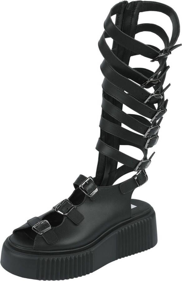 Altercore Britney Vegan Sandaal zwart Polyurethaan Dames Gothic