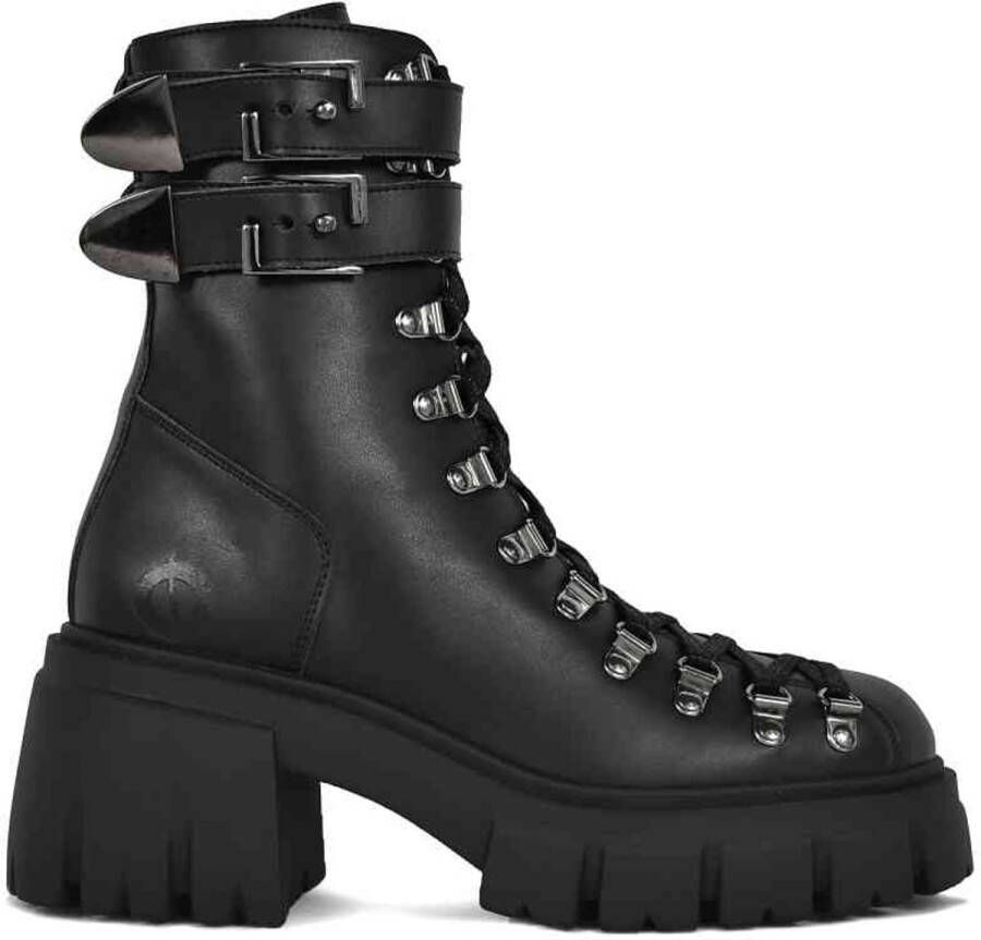 Altercore Chloe II Vegan Plateau Laarzen 37 Shoes Zwart