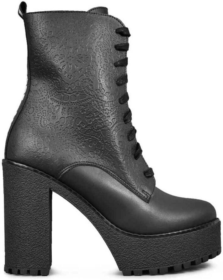 Altercore Nagini Vegan Plateau Laarzen 36 Shoes Zwart