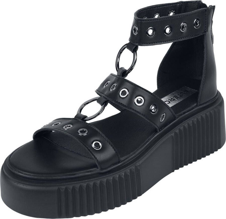 Altercore Piper Vegan Sandaal zwart Polyurethaan Dames Gothic