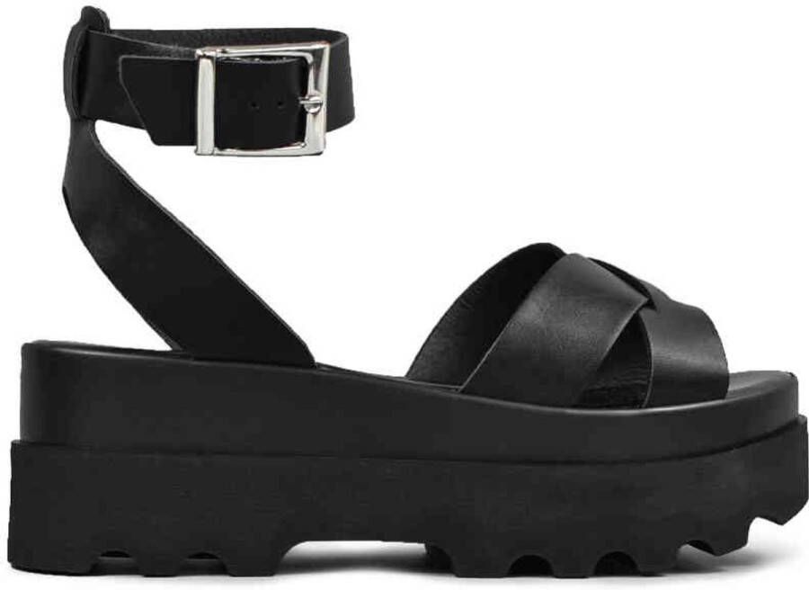 Altercore Zoe Plateau Sandaal 39 Shoes Zwart