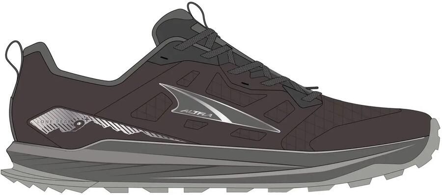 Altra Lone Peak 9+ Trailrunningschoenen chocolate torte grijs