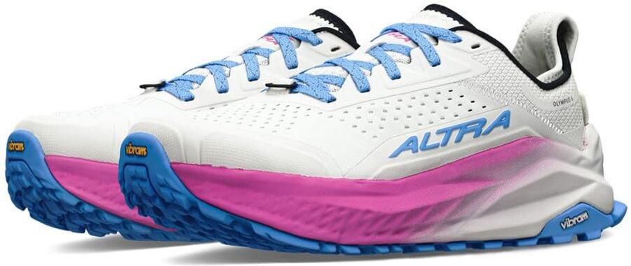 Altra Olymp Dames Trail hardloopschoenen Wit Blauw 38.5