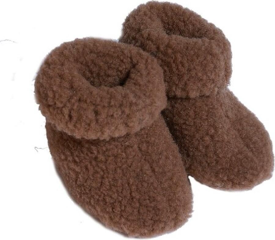 Alwero Sloffen Evers Light Teddy Brown 100% wol