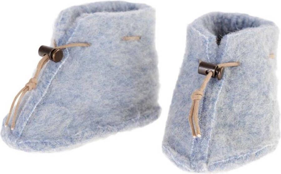 Alwero Emo babyslof Blauw 100% wol S - Foto 2