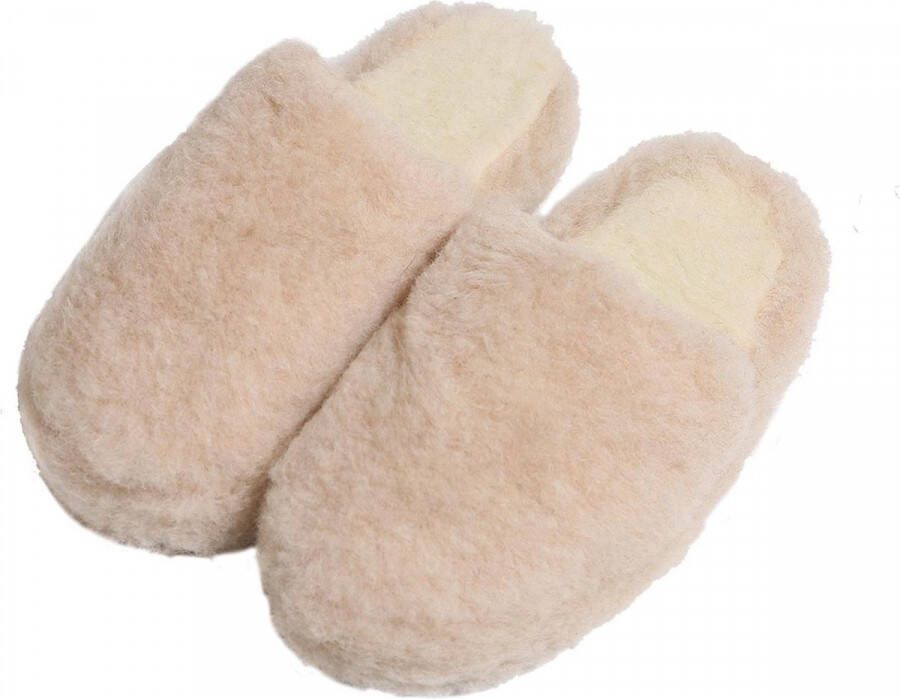 Alwero ""Sloffen Basic Slipper 100% wol"" Beige