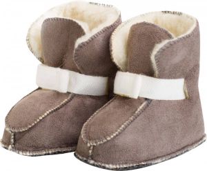 Alwero ""Kindersloffen Rolo Velours met 100% wol"" Licht bruin